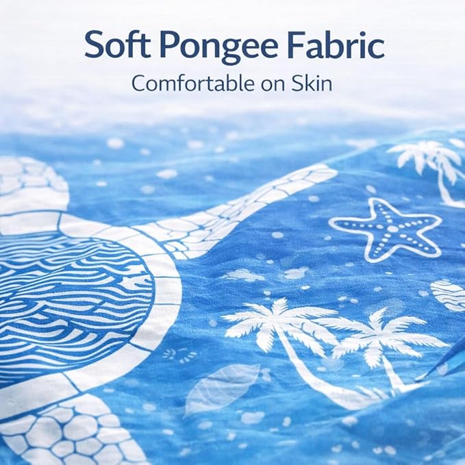 Beach Blanket Sandproof Waterproof 79 X 79 Oversized Outdoor Picnic Blanket Large Sand Free Beach Mat Lightweight Foldable Mat for Travel Camping Festival (Sea Translucent Turtle)