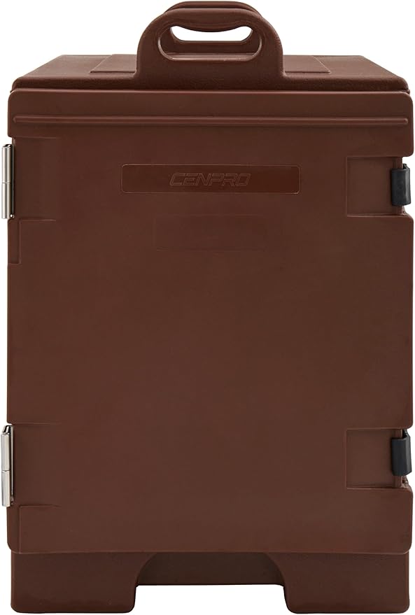 Insulated Food Pan Carrier Holds 5 Full-Size Food Pans 2-1/2 Deep Brown (29A-158)