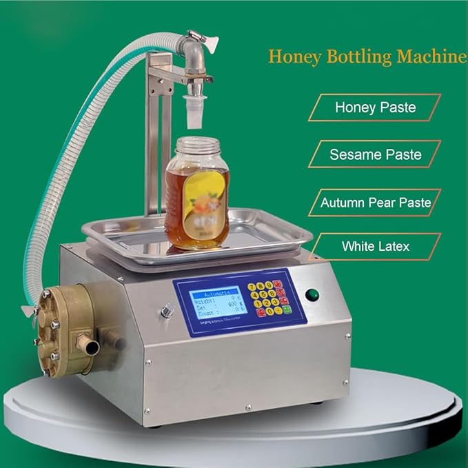 Automatic Liquid Honey Filling Machine 20ml-10000ml Stainless Steel Paste Viscous Liquid Bottling Intelligent Bottle Filler Machine for Pear Syrup Chocolate Sauce