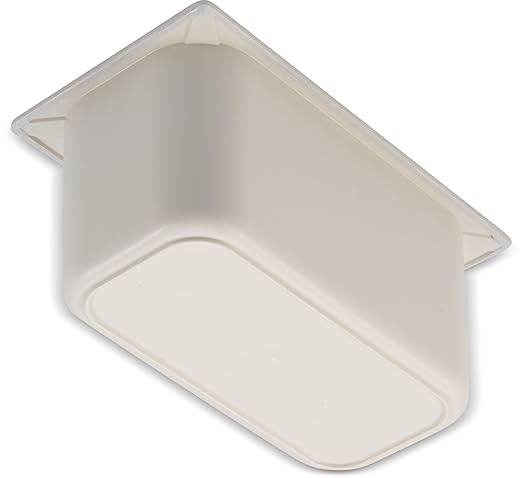 Carlisle FoodService Products CM110202 Coldmaster ABS Third Size Food Pan 4 qt Capacity 12.68 Length x 6.89 Width x 6.01 Height White