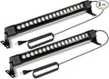36W LED Wall Washer Light 2FT 4000K Neutral White Outdoor Wall Washer Light Bar 120V IP67 Waterproof LED Light Bar for Outdoor Plug in (2 Pack)