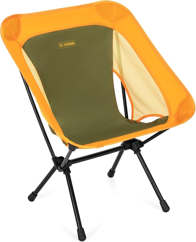 Helinox Chair One (re) High-Performance Camping Chair 1.97lbs Lightweight Compact Collapsible Outdoor Chairs Backpacking Picnic Adventures Flame Multiblock