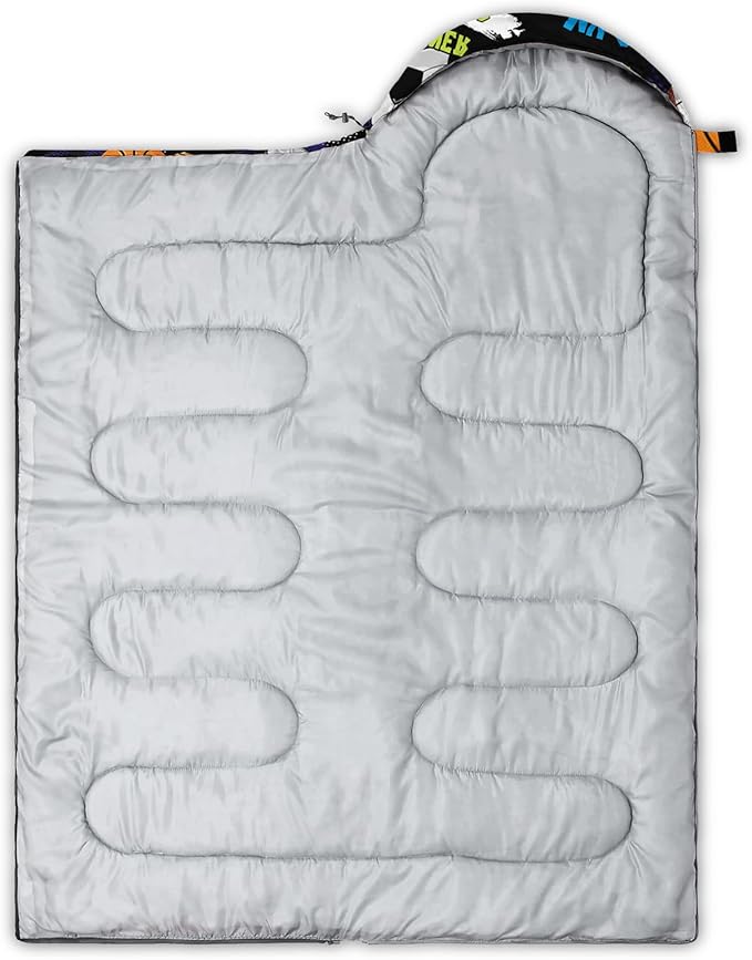 QOOMO Camping Sleeping Bags3 Season Warm &amp Cool WeatherLightweightWaterproof Sleeping Bags for Adults &amp Kids Travelingand Outdoors