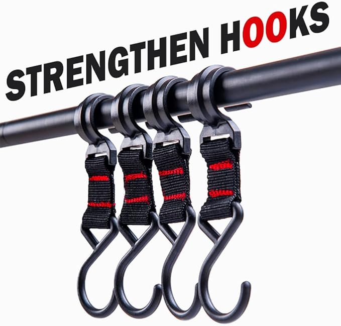 Foldable Tripod Camping Hanging Rack - 4 Hooks Outdoor Cookware Storage Portable Outdoor Camping Folding Rack