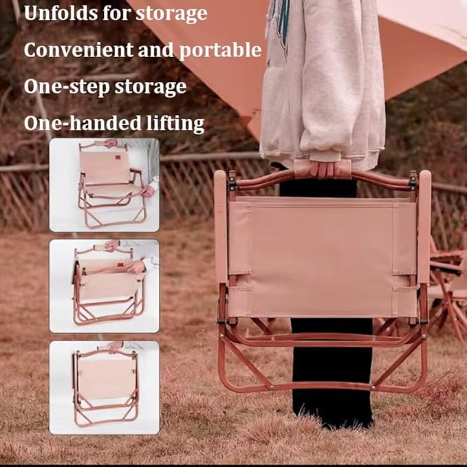 Portable Folding Camping Chair - Ultra - Light with 300 - LB Capacity(Large4 Pieces)