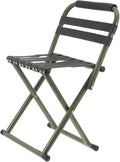 VANZACK 1pc Portable Folding Fishing Chair Lightweight and Outdoor Stool for Camping Hiking and Beach Activities Non- Design and Support Green