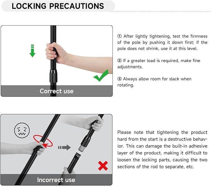 SANLIKE Black Aluminum 8.2' Telescopic Tent Poles Set of 4 for Tarp Camping Hiking