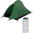 Kids Sleeping Bag for Camping - Lightweight 3 Season Child Backpacking Sleeping Bag and 1-Person Lightweight Backpacking Tent - Waterproof Tent for Single Person