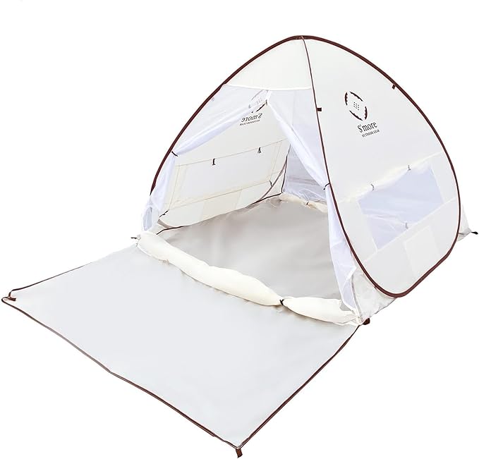S'More 1/2 Person Beach Tent Lightweight &amp Easy Set Up Pop up Tent UFP 30+ Quick Portable Sun Shade Shelter for BeachPicnic Backyard Festival