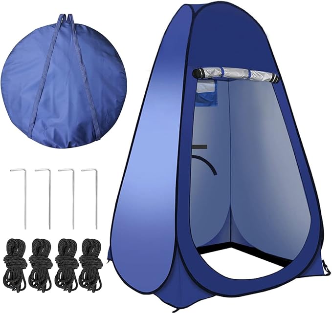 Pop Up Tent Upgrade Privacy Shower Tent Portable Outdoor Sun Shelter for Toilet Camping Biking Beach with Carry Bag | Upgrade Privacy Outdoor Sun Shelter for Toilet Camping Biking Beach with C