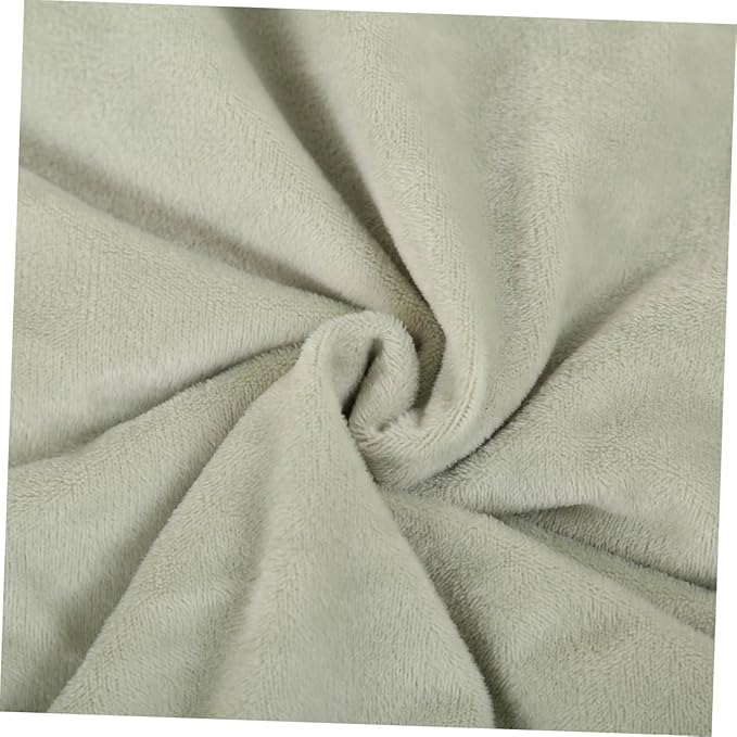 Mobestech Plush Throw Blanket Soft Solid Color Fleece Blanket Mint Green for Cozy Home Use Lightweight and Warm for Winter Camping and