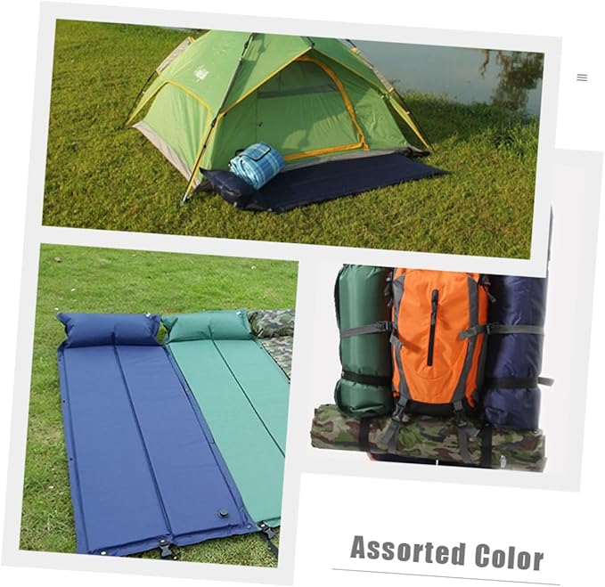 Hemoton Inflatable Camping Pad Portable Sleeping Mat for Wear Resistant Design Convenient Lightweight Camping Accessory for Tents and Day Trips