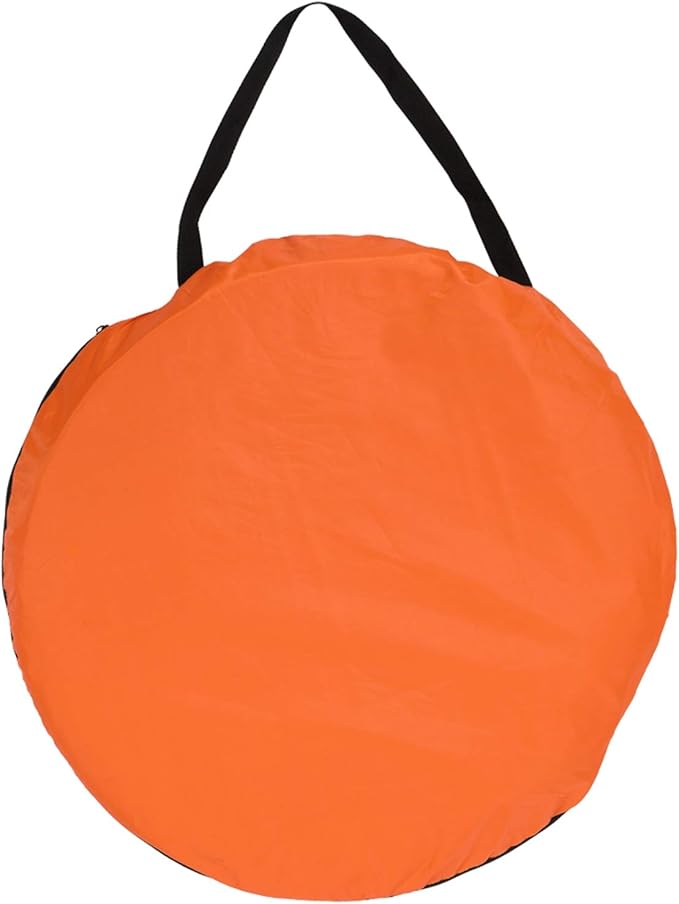 Pop Up Pod - Privacy Shower Tent with Carry Bag Dressing Room Instant Portable Toilet Stall for Camping Beach or Tailgate (Orange)