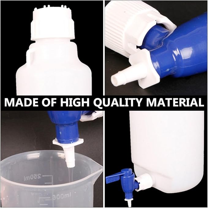 KESYOO 5l Food Grade Plastic Honey Storage Bucket with Spigot Water Dispenser for Enzyme Brewing and School Use Sturdy Beverage Container
