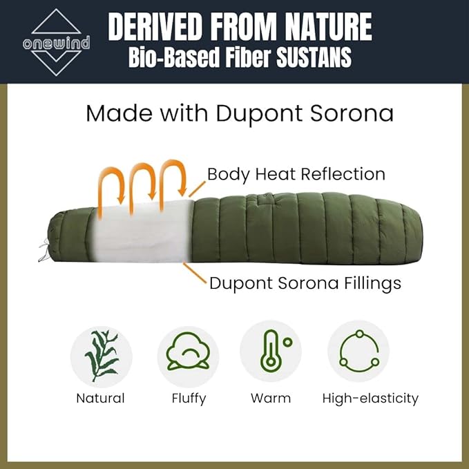 Onewind Hammock Top Quilt with Footbox Lightweight and Portable Sleeping Quilt Camping Sleeping Bag for Backpacking and Hiking