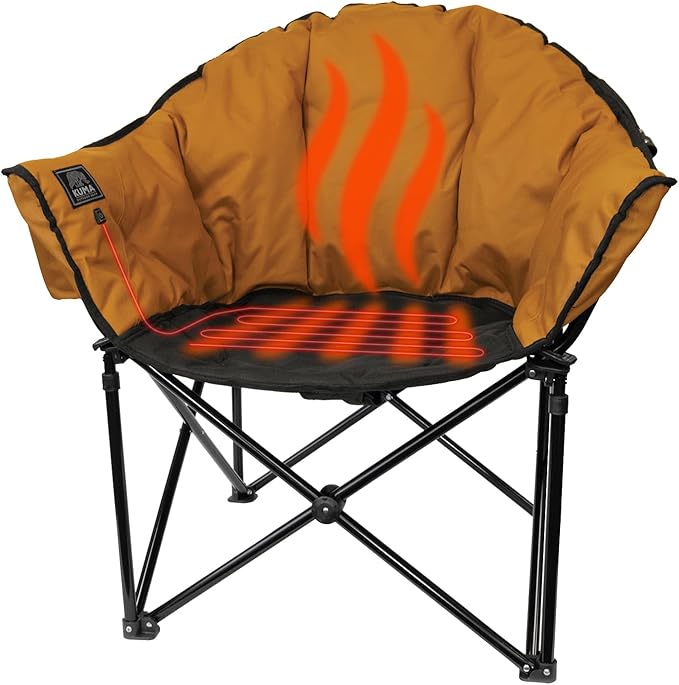 Kuma Outdoor Gear - Lazy Bear Heated Chair w/Power Bank (Sierra/Black)