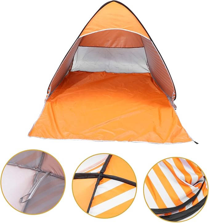 VANZACK 1Set Automatic Beach Tent Up Outdoor Sunshade for Camping Travel Shelter Tents with Comfortable Design for Beach Picnic Hiking and Outdoor Activities