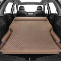 Car Inflatable Mattress for Audi Q2 GA 2016-2023 with Air Pump Self-Driving Camping Travel Thickened Foldable Air MattressBrown-with Pillow
