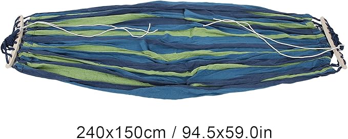 Tyenaza Camping Hammock Portable Outdoor Travel Lightweight Hammock with Hardwood Spreader Bar for Travel and Outdoor Activities