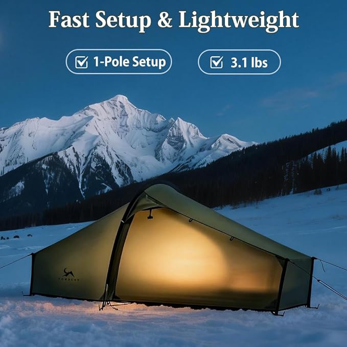 Ultralight 15D Nylon Tent Lightweight Backpacking TentWaterproof Windproof Tents for ClimbingCampingHikingTrekking