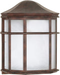 Nuvo Lighting 60/538 Transitional One Light Outdoor Wall Mount from Cage Lantern Collection in Bronze/Dark Finish
