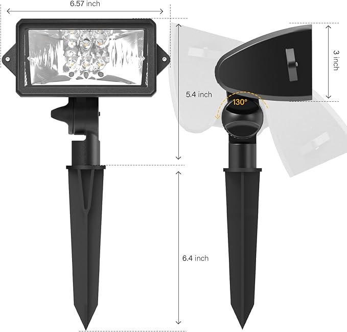 Malibu 18 Watt LED Low Voltage Landscape Floodlight with Optimal Range Wall Spotlights Waterproof Adjustable Light for Garden Path Lawn Patios Security Flood Light 8401-4675-01