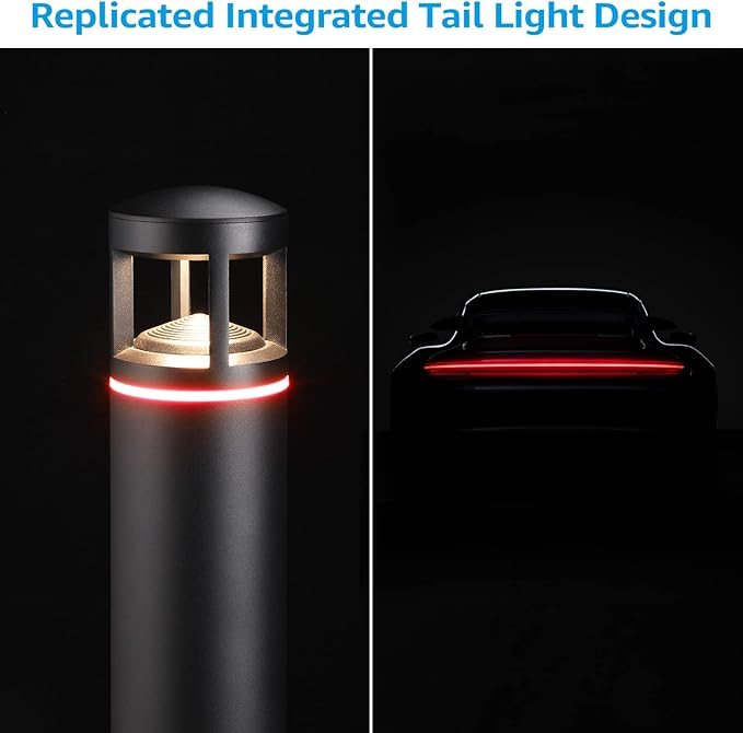 LEONLITE RGB Low Voltage Pathway Lights 5W 12V AC/DC Path LightingUnique Light Pattern Aluminum Housing IP65 Waterproof for Outdoor Path Sidewalk Walkway 3000K Warm White Pack of 4