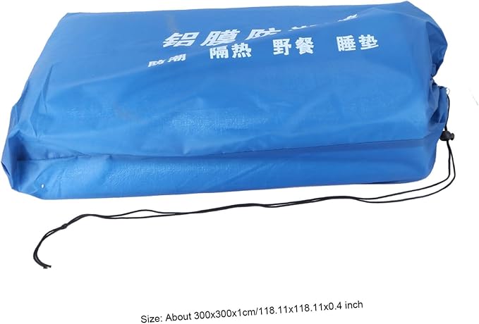 Outdoor Dampproof Camping Mat with Aluminum Film Lightweight Foldable Sleeping Mattress for Hiking Picnic Blanket Cushion Random Edge Color Random Color