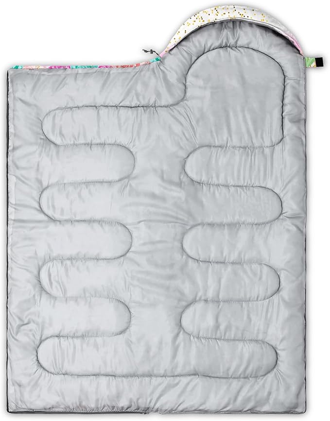 QOOMO Camping Sleeping Bags3 Season Warm &amp Cool WeatherLightweightWaterproof Sleeping Bags for Adults &amp KidsTravelingand OutdoorsCamping Gear Equipment
