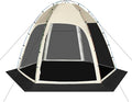 Screen Tent with Removable Floor Siebwin Large 11.8'x11.8' Gazebos with Mosquito Netting and Removable Floor Sunproof Outdoor Canopy Tent for Backyard Khaki Party Outside Activities Khaki