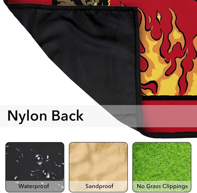 LOGOVISION Steven Rhodes Living Well Outdoor Blanket for Picnic Beach Camping Park Tailgate 50x60