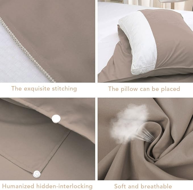 Sleeping Bag Liner Lightweight Portable Sleeping Sheet Dirt-Proof Compact Travel Camping Sheet for Outdoor Travel Hiking Hotels Picnics (Brown 83x63’’)