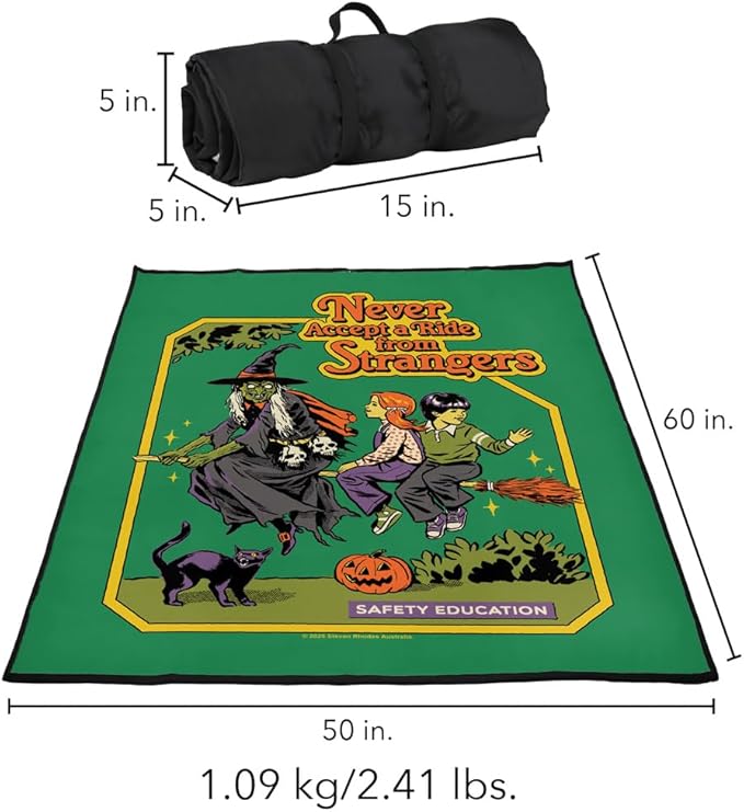 LOGOVISION Steven Rhodes Never Accept A Ride Outdoor Blanket for Picnic Beach Camping Park Tailgate 50x60