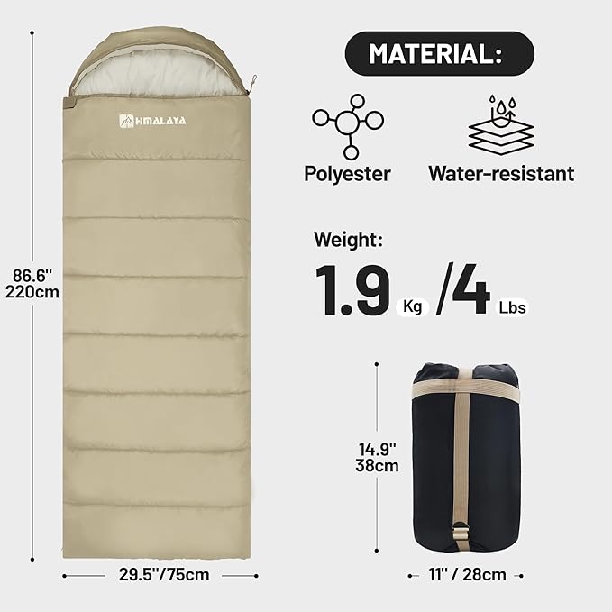 Backpacking Sleeping Bags for Adults Unzip to Blanket Waterproof Lightweight Camping Portable Sleeping Bags Outdoor Travel Hiking