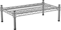 14 x 24 NSF Chrome Wire Stationary Dunnage Storage Rack with 8 Posts Ideal for Commercial Kitchen Home Garage Warehouse Shelters