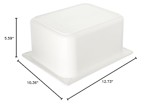Carlisle FoodService Products CM110102 Coldmaster ABS Standard Half-Size Food Pan 6 quart Capacity 12.73 x 10.36 x 5.59 White