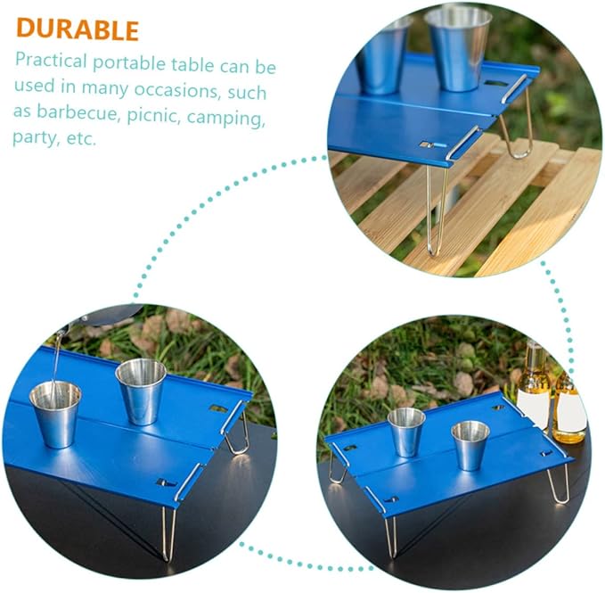 Camping Table Portable Outdoor Table for Picnic BBQ and Beach Easy to up and Carry and Stable Design