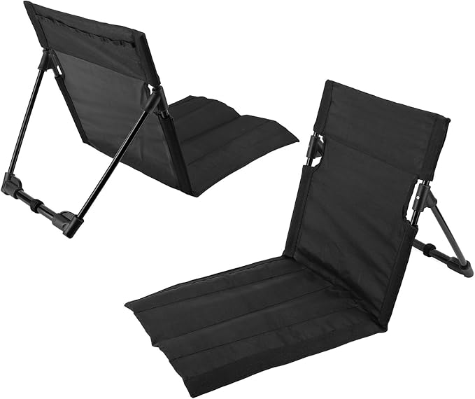 Beach Mat Lounge Chair Outdoors Portable Reclining Beach Mat Chairs Foldable Camping Sand Chairs with Backrest for Adults Include Tote Ideal Tanning Mat for Sunbathing