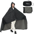 Wearable Warm Camping Blanket Waterproof Windproof Quilted Fleece Stadium Outdoor Blanket with Portable Bag for Cold Weather Camping Picnic Sports Pet Beach Travel Car 79*55 inches Black including Hat