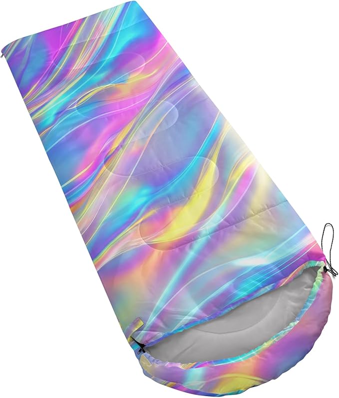 QOOMO Camping Sleeping Bags3 Season Warm &amp Cool WeatherLightweightWaterproof Sleeping Bags for Adults &amp KidsTravelingand OutdoorsCamping Gear Equipment