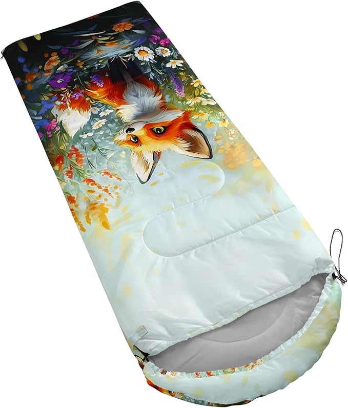 AILONEN Outer Space Astronaut Camping Sleeping BagsLightweight &amp Waterproof3 Season Warm &amp Cool WeatherCartoon Sleeping Bags for KidsBoys Girls TravellingOutdoors