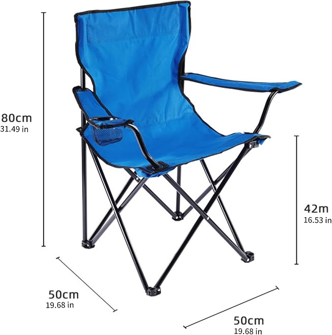 Foldable Camping Chair Folding Camp Chairs for Adults Large Portable Lawn Chair