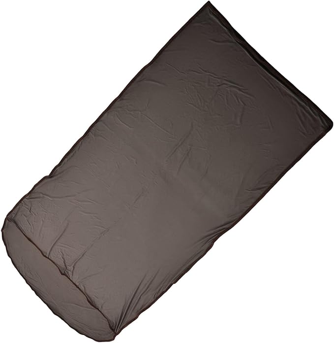 Ultralight Multifunctional Sleeping Bag Liner Elastic and Breathable for Camping Hiking Backpacking with Storage Bag Skin Friendly Polyester Fabric Unfolded Size 78.7x31.5in (Gray)