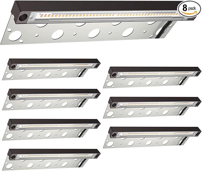 8-Pack UL Listed LED Hardscape Lighting 12 Inch Retaining Wall Lights 9W 3000K Landscape Lighting Die-cast Aluminum Housing Paver Wall Lights Low Voltage 12V AC/DC