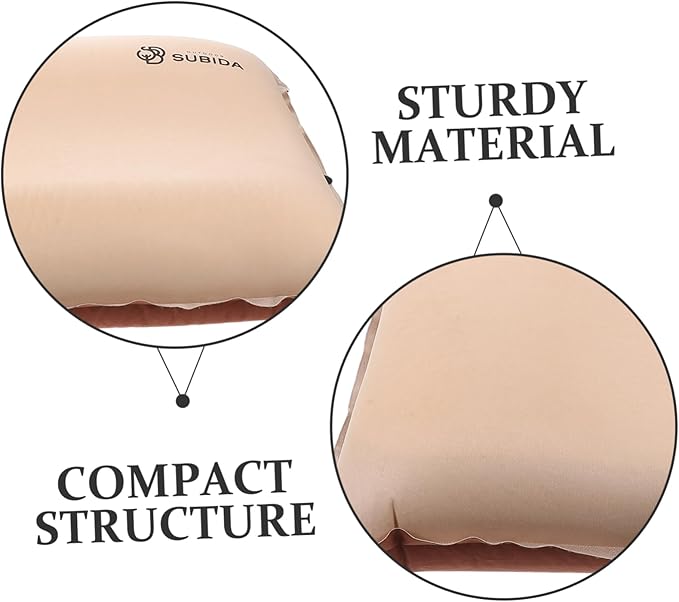 Ergonomic Memory Foam Pillow for Camping Self-Inflating Compact for Hiking and Airplane Trips
