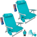 #WEJOY Beach Chair for Adults Reclining Adjustable PositionLay Flat Lightweight Folding Portable Aluminum Chair with Backpack StrapsPadded headrest Heavy Duty 400 lbs Lawn Chair for Beach 2 Pack