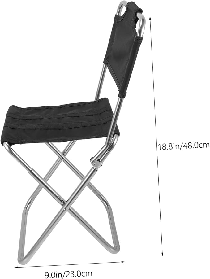 VANZACK 1pc Comfortable Beach Lounge Chair Collapsible Camping Stool Easy to Store for Travel