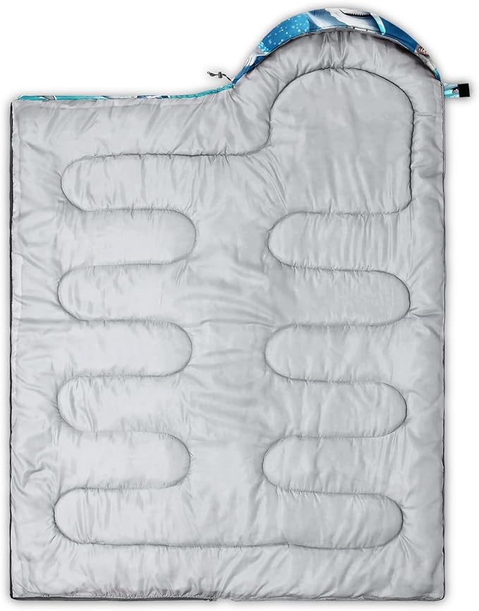 HOSIMA Dear Hunting Pattern Cold Weather Sleeping Bags for Kids AdultsBlack Light Weight Waterproof Sleeping Bags for Outdoors Hiking.