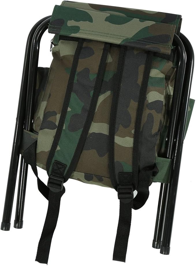 Sturdy Folding Camping Fishing Stool with Storage Bag Portable Folding Chair Outdoor Picnic Chair Convenient Carry Seat for Outdoor Activities for Camp or Fishing