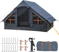 Inflatable Tents for CampingEasy Blow Up Tent with Hand Pump4 Seasons Waterproof Air Inflatable Camping Tent House for Family Weekend Camping